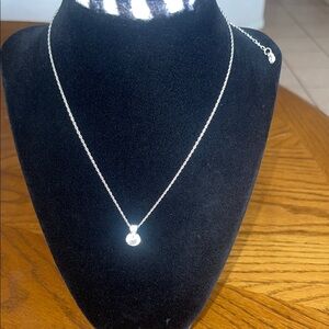 Swarovski Elegant Silver Necklace with Crystal Pendant